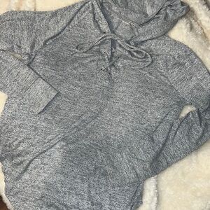 NWOT lace up top